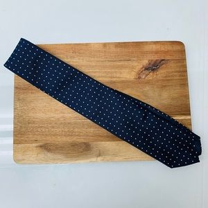 Polo Ralph Lauren Blue 100% Silk Hand Made in Italy Tie